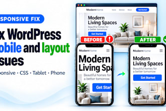 fix wordpress mobile responsive and CSS layout issues