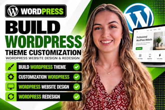build wordpress theme customization wordpress website design wordpress redesign