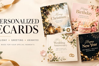 create holiday ecards and personalized greeting cards