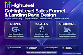 setup gohighlevel ghl website funnel and automation