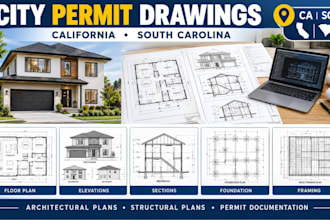 california south carolina city permit architectural plans structural drawings