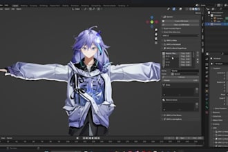 model rig fix add 52 arkit blendshape vrchat vroid vrm 3d character