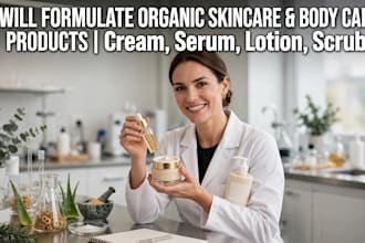 formulate organic skincare and body care products