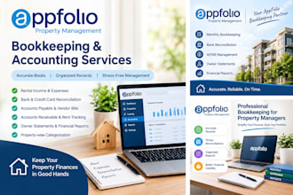 do property management bookkeeping on appfolio and qbo