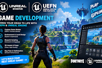 create uefn fortnite map, uefn game developer, custom pois and unreal engine