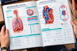 create whiteboard anatomy and physiology medical illustrations