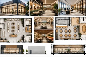 create commercial drafting retail floor plans restaurant layouts and cad drawing