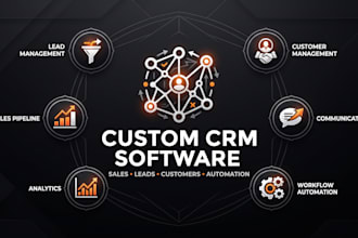 build custom CRM software for sales leads and business management