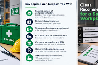 advise you on workplace first aid requirements in germany
