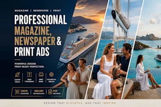design professional print and magazine ads