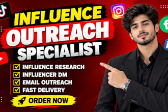 do micro influencer research and complete outreach for influencer marketi