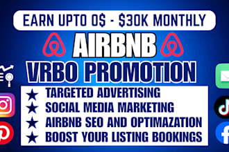 promote and advertise your airbnb listing vrbo with SEO to boost bookings