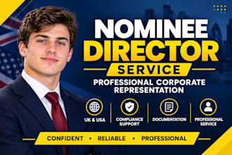 provide professional UK USA nominee director and shareholder service