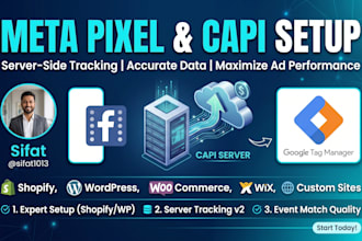 setup facebook pixel conversion api and server side tracking