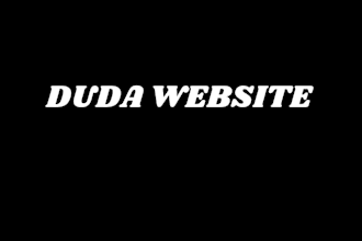 design duda website for you perfectly