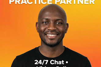 be your  english practice partner for chat and video calls
