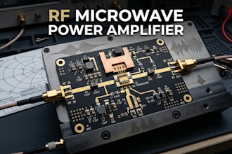 design rf microwave power amplifiers, active and passive circuits and simulation