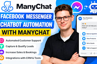 create manychat chatbot automation facebook messenger chatbot setup