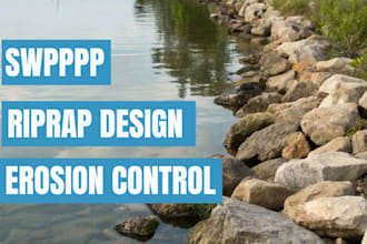 do riprap design for erosion control, hydraulic, slope protection and drainage