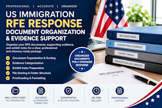 organize your US immigration rfe response documents and evidence