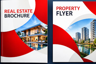 design a professional real estate brochure, booklet and property flyer