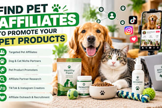 find pet affiliates to promote your pet products