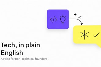 be your tech advisor as a non technical startup founder