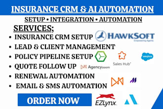 setup ezlynx agencyzoom applied epic ams360 hawksoft  agencybloc insurance CRM
