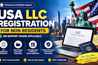assist with USA llc registration ein number for non residents