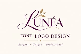 design minimalist font logo