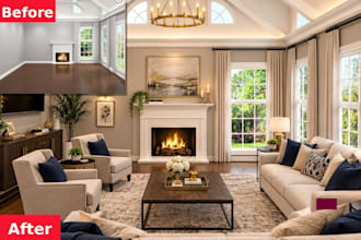 do real estate virtual staging, renovation virtual furniture home staging