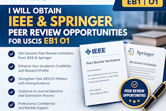 obtain ieee springer peer review opportunities for uscis eb1 o1