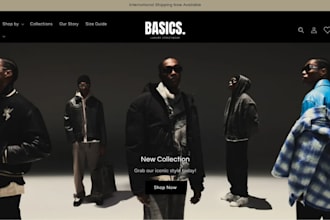 design a shopify clothing store, shopify clothing website, shopify dropshipping