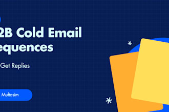 write a b2b cold email sequence for your business