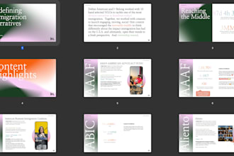 create a narrative driven presentation
