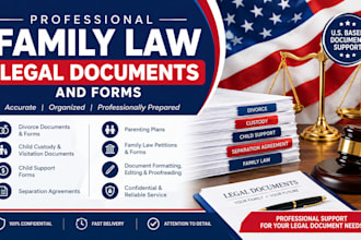professionally prepare family law legal documents and forms