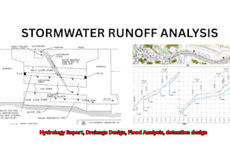 stormwater runoff analysis, hydrology report and drainage design, flood analysis