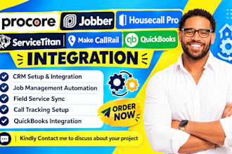 procore jobber housecall pro servicetitan make callrail quickbooks integration