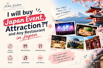 book japan event ticket, attraction and restaurant in japan