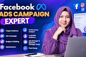 be manage targeted ads campaigns expert for facebook