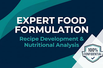 do expert food formulation and commercial recipe development