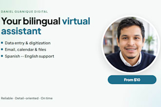 be your bilingual spanish english virtual assistant