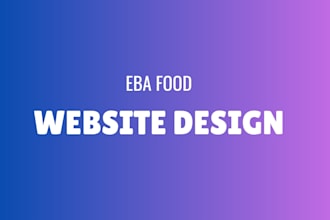 create eba website fufu amala website modern food website
