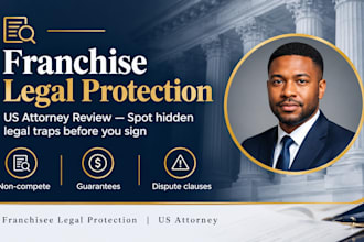 analyze franchise agreements for hidden fees and unfair terminations US attorney