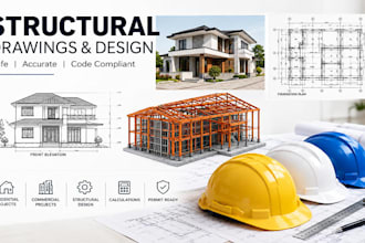 prepare structural engineering drafting and load calculations