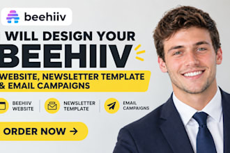 design beehiiv website newsletter template and beehiiv email campaigns