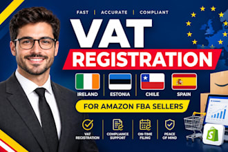 register vat in ireland, estonia, chile, and spain vat for amazon fba seller