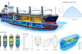 vessel stability, hydrostatics and naval architecture analysis, yachts