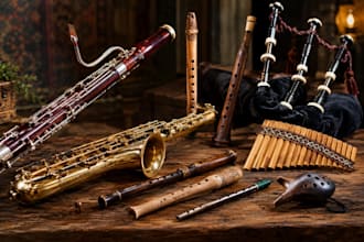 record bassoon saxophone recorder ocarina duduk pan flute bagpipes tin whistle