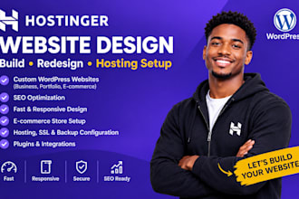 design hostinger website, redesign wordpress website, migrate hostinger horizons